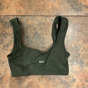 Women's Olive Sports Bra